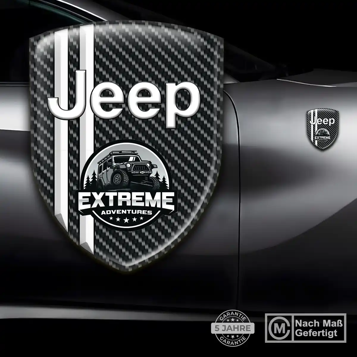 Jeep 3D Gel Aufkleber Emblem Ausdrucksstarkes Design