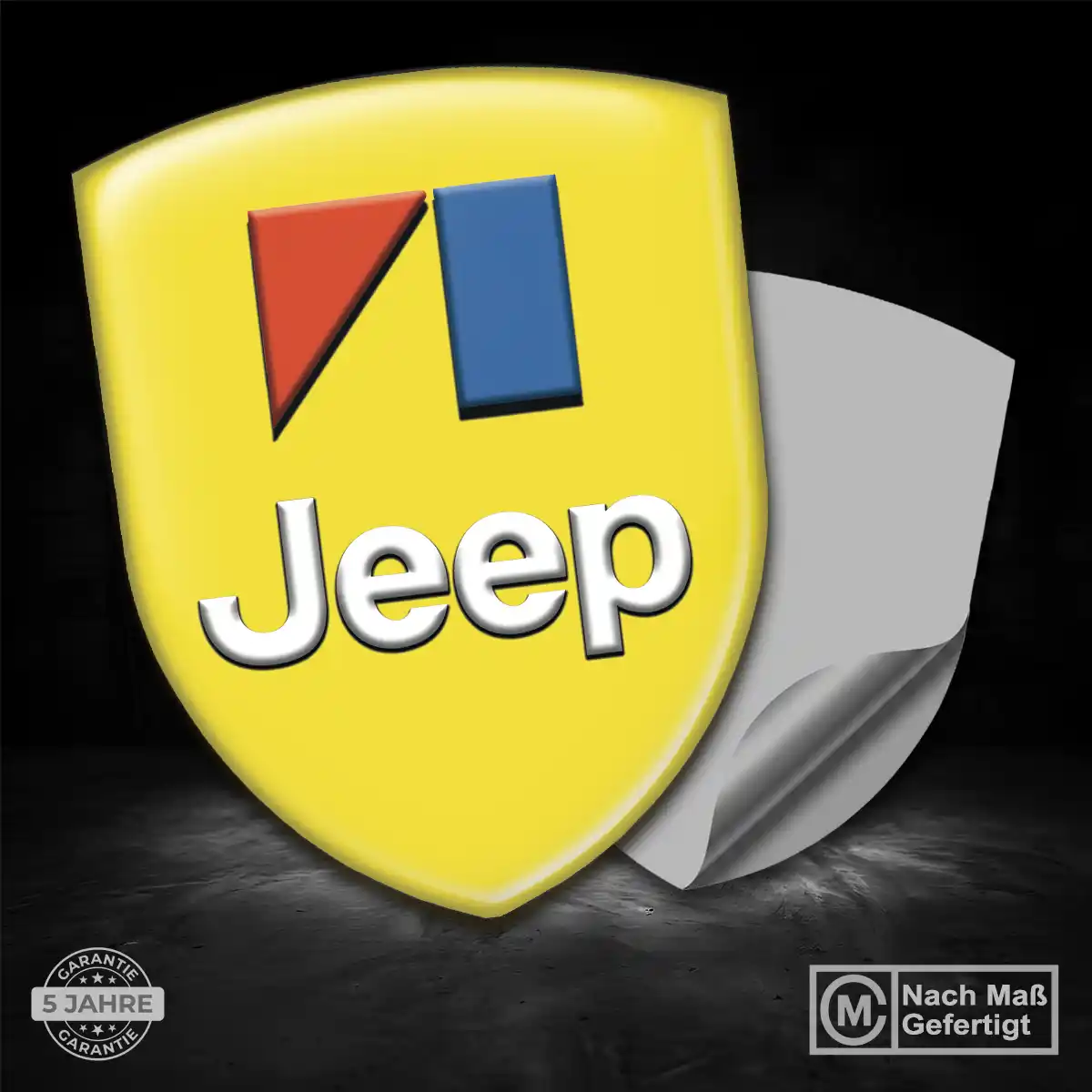 Jeep 3D Gel Aufkleber Emblem Auto Edles Design