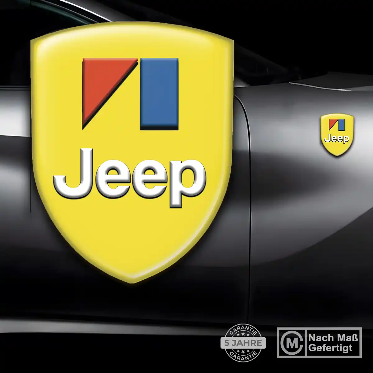 Jeep 3D Gel Aufkleber Emblem Auto Edles Design
