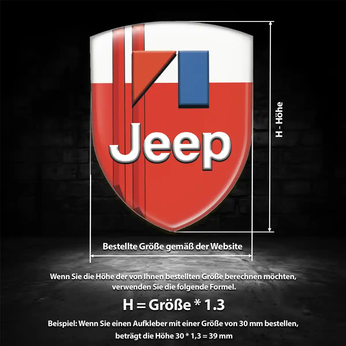 Jeep 3D Gel Aufkleber Emblem Auto Exterieurdesign