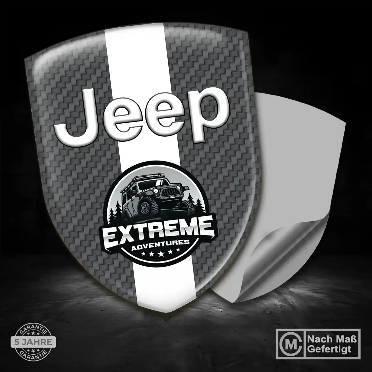 Jeep 3D Gel Aufkleber Emblem Auto Interieurdesign