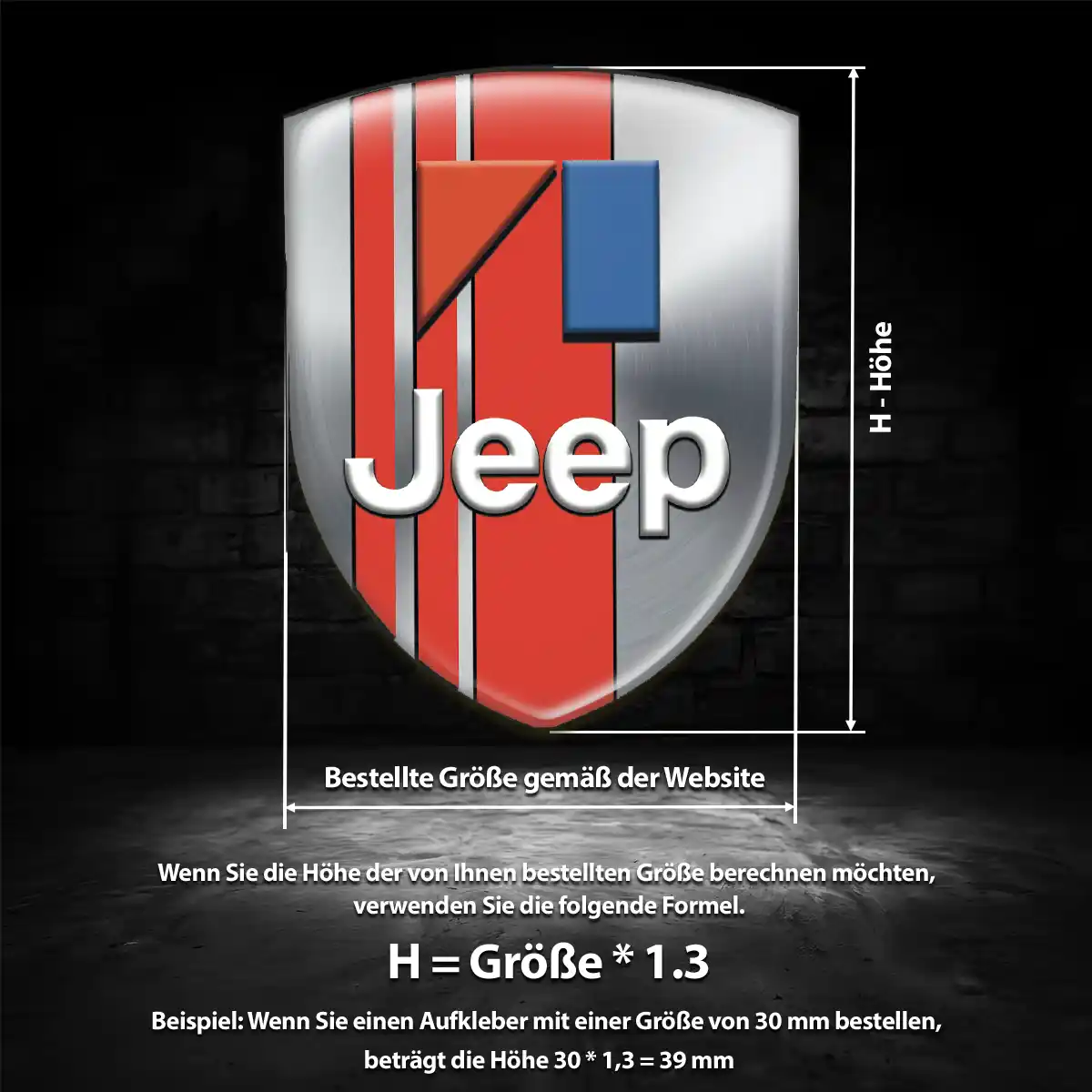 Jeep 3D Gel Aufkleber Emblem Auto Modernes Design