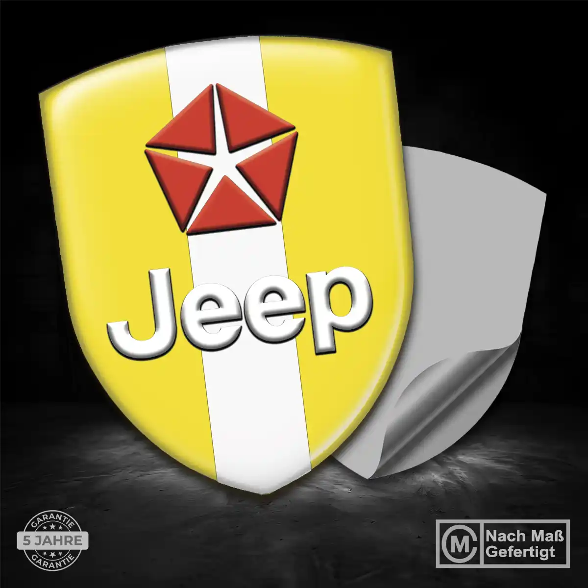 Jeep 3D Gel Aufkleber Emblem Auto Premiumqualität