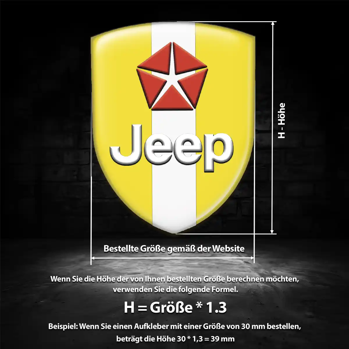 Jeep 3D Gel Aufkleber Emblem Auto Premiumqualität