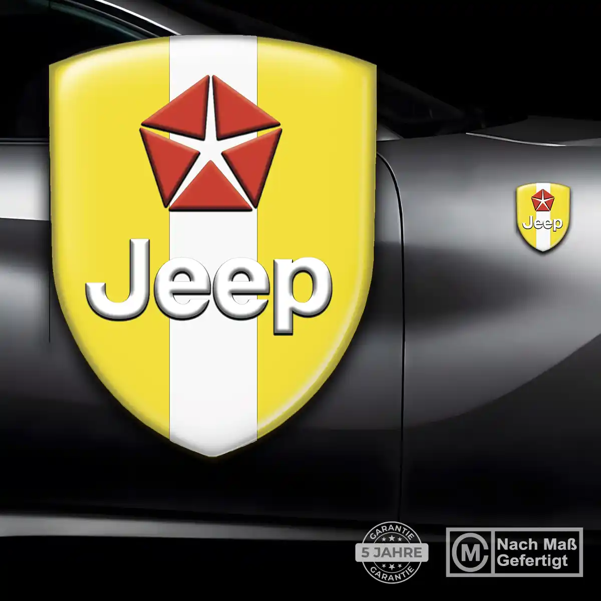 Jeep 3D Gel Aufkleber Emblem Auto Premiumqualität