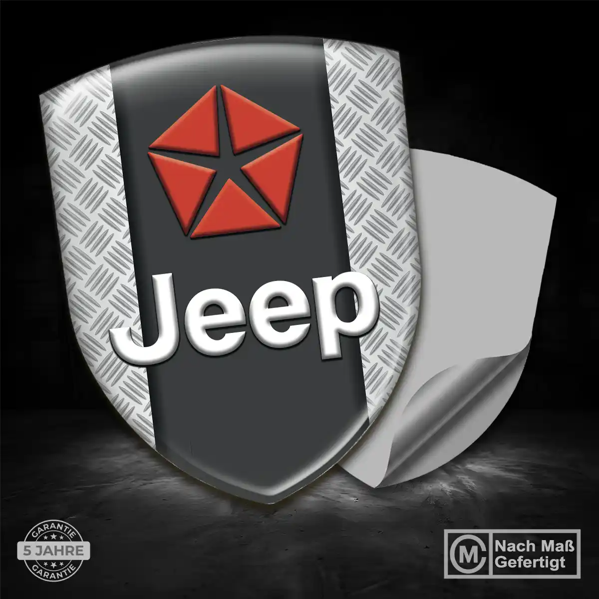 Jeep 3D Gel Aufkleber Emblem Edles Design