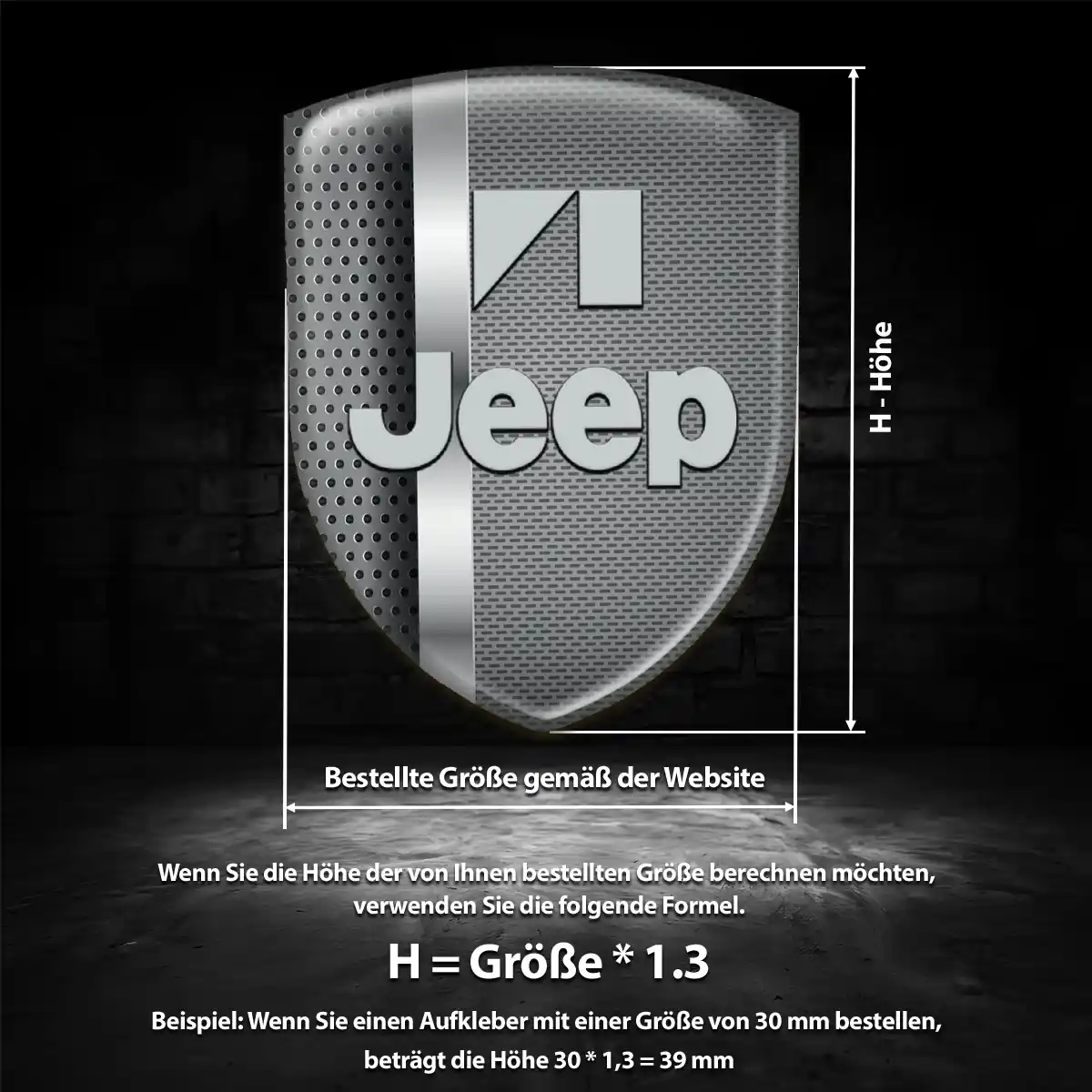 Jeep 3D Gel Aufkleber Emblem Hohe Qualität