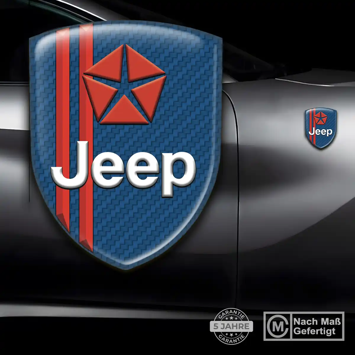Jeep 3D Gel Aufkleber Emblem Limitierte Auflage