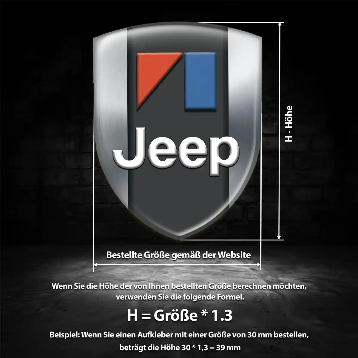 Jeep 3D Gel Aufkleber Emblem Luxus-Edition