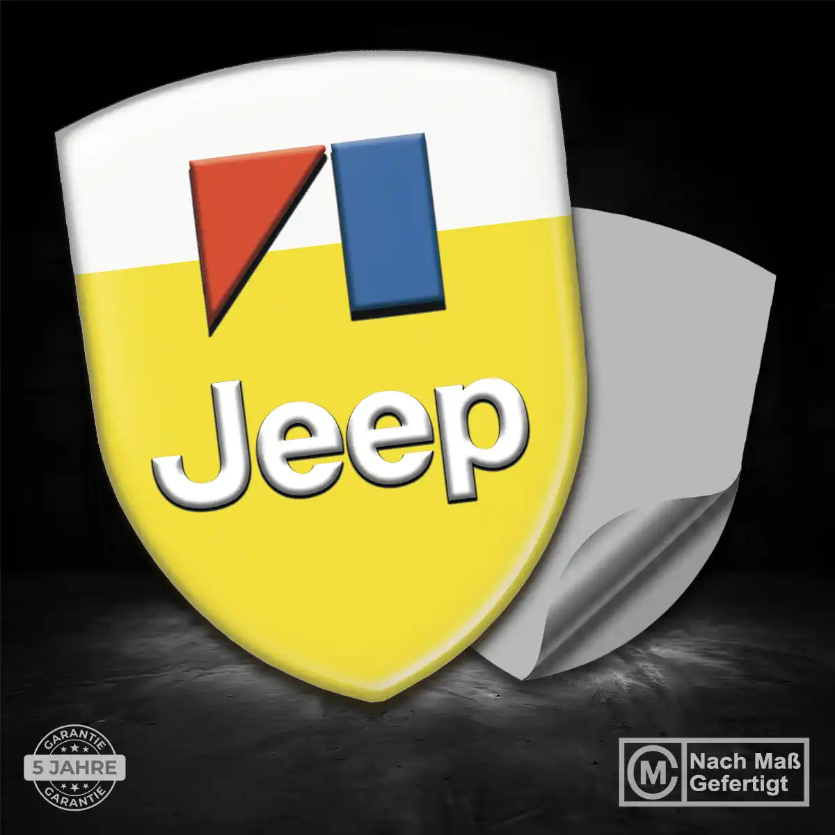 Jeep 3D Gel Aufkleber Emblem Markenedition