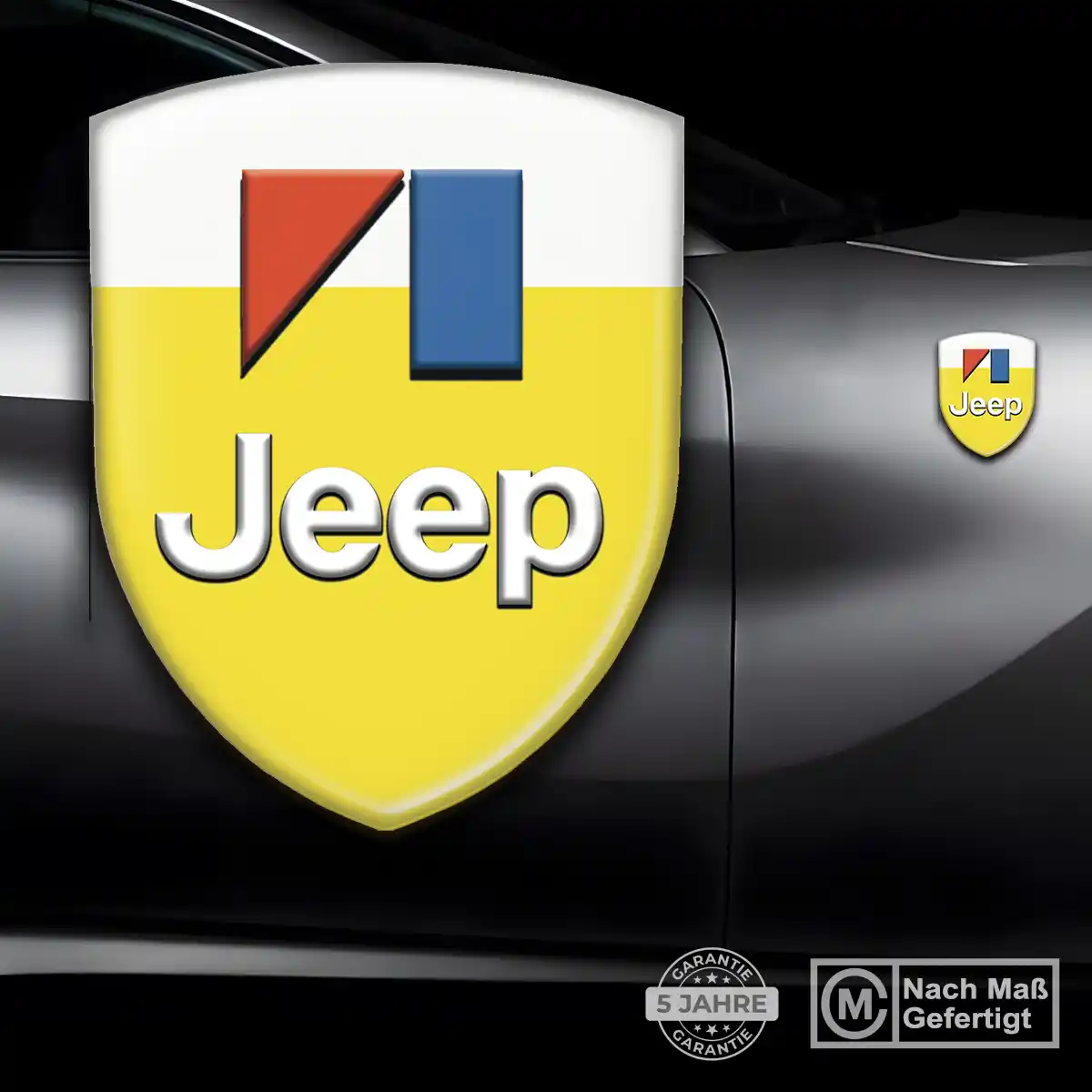 Jeep 3D Gel Aufkleber Emblem Markenedition