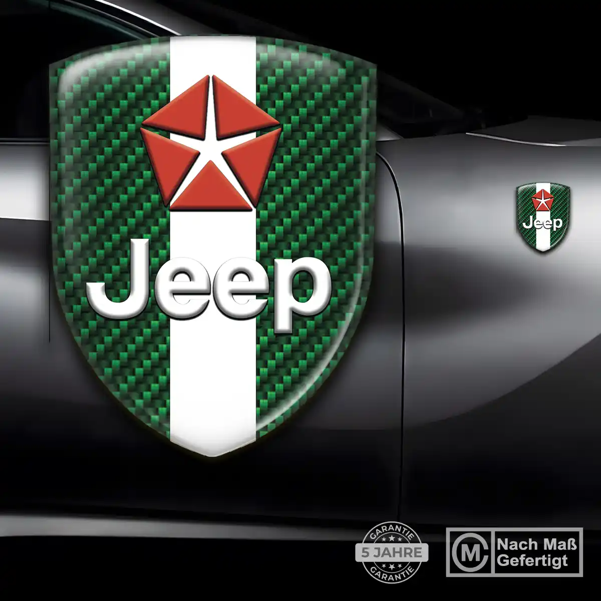 Jeep 3D Gel Aufkleber Emblem Modernes Design