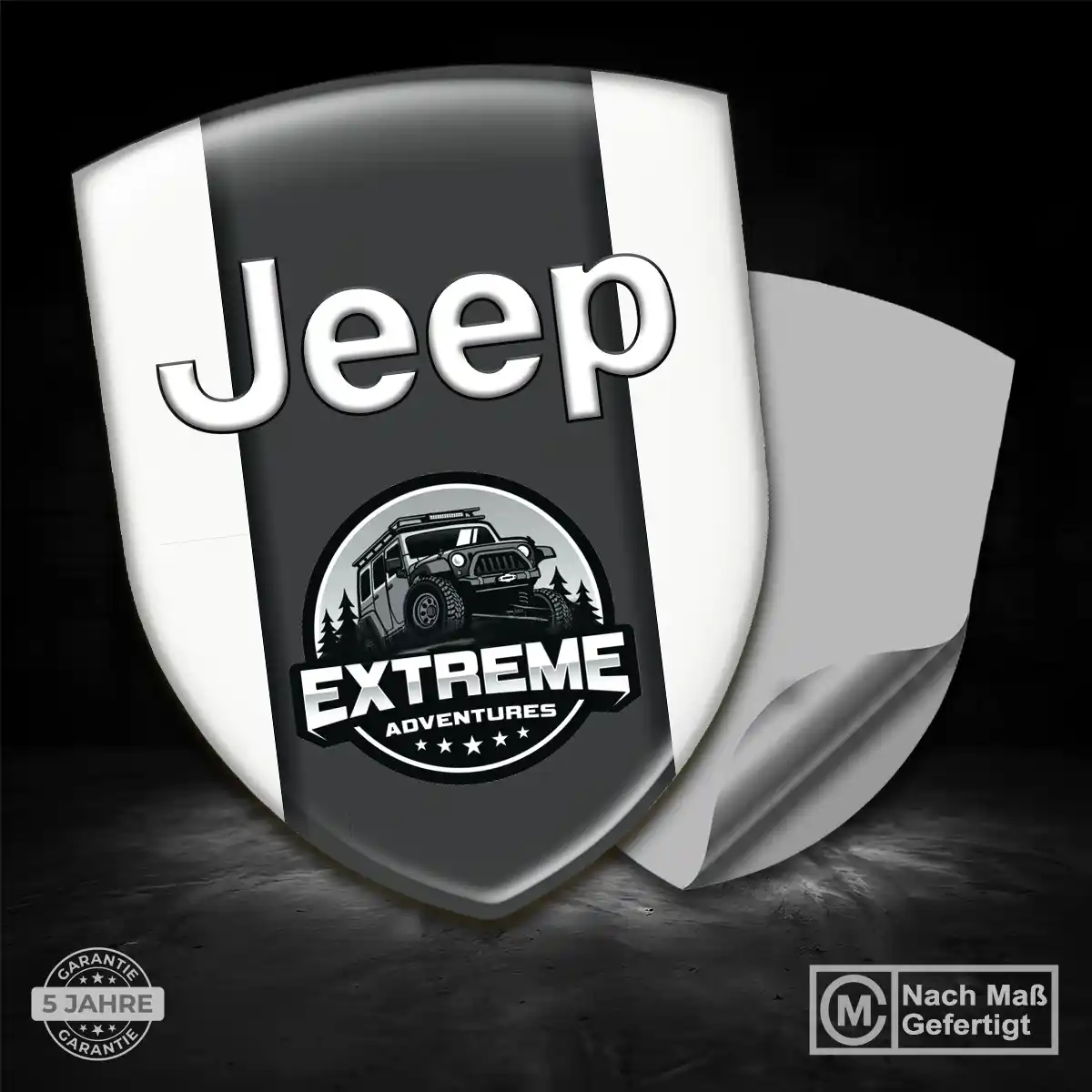 Jeep 3D Gel Aufkleber Emblem Premiumqualität
