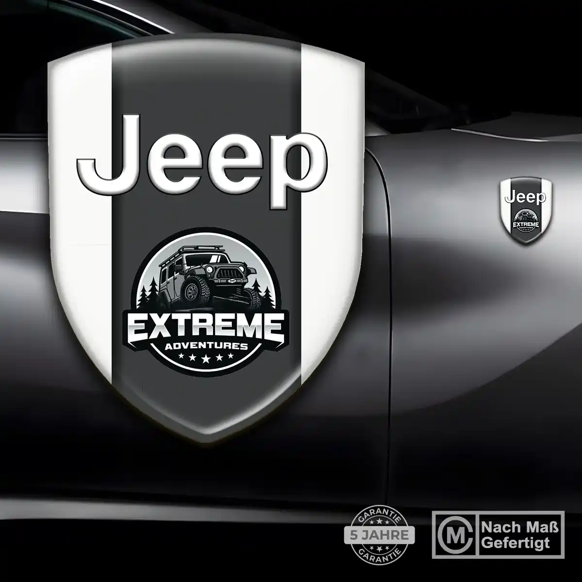 Jeep 3D Gel Aufkleber Emblem Premiumqualität
