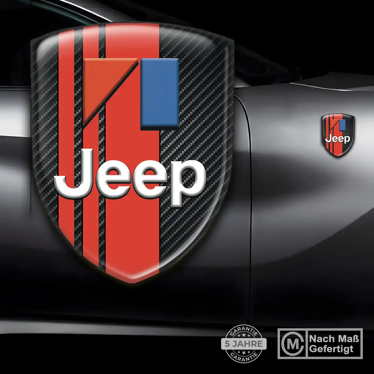 Jeep 3D Gel Aufkleber Emblem Stilvolles Design