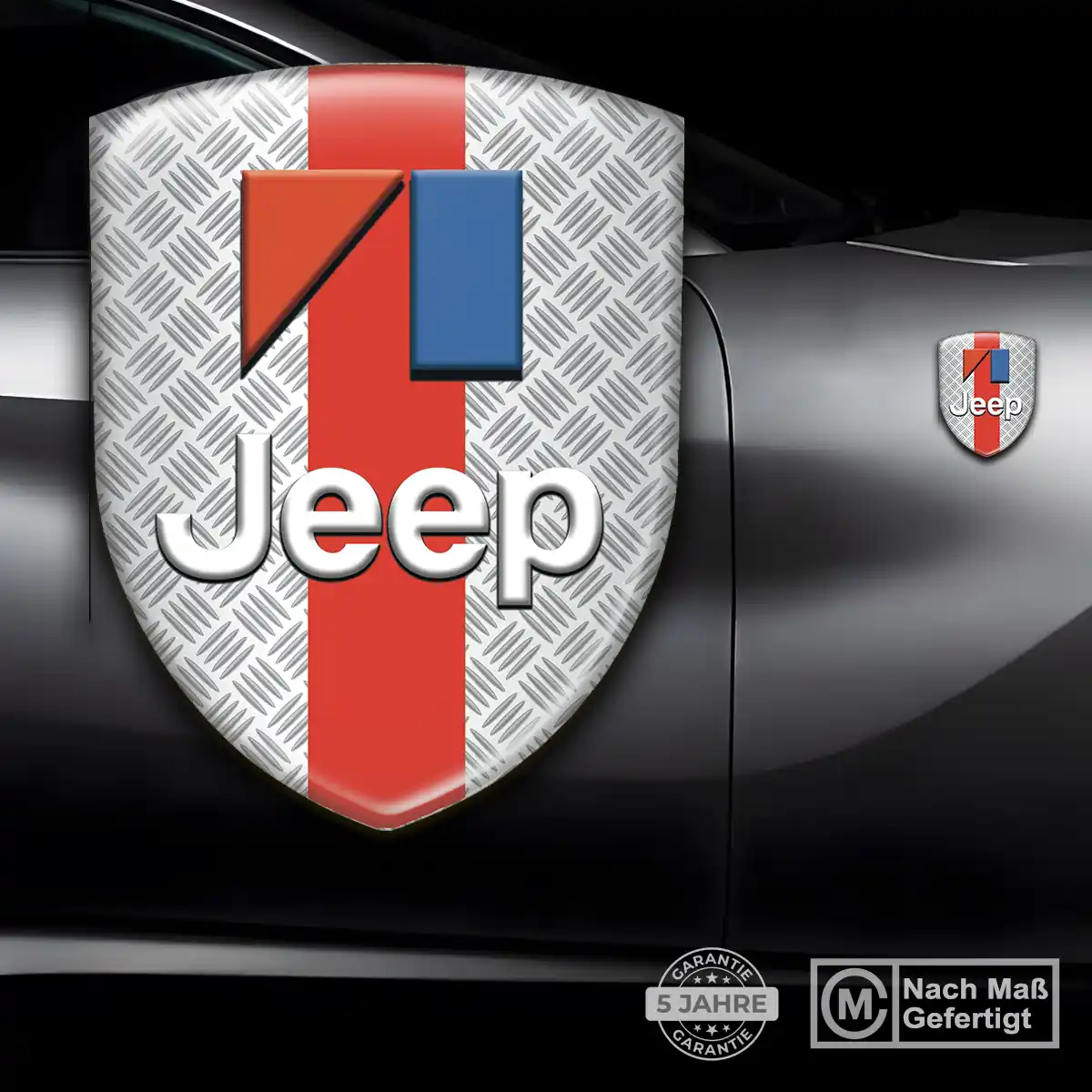 Jeep 3D Gel Aufkleber Emblem Tuningfahrzeug