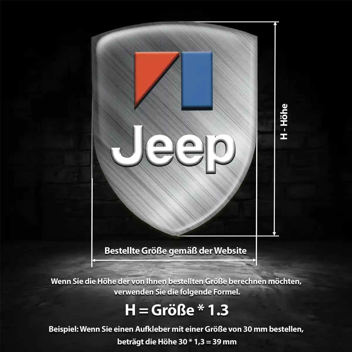 Jeep 3D Gel Aufkleber Embleme Ausdrucksstarkes Design