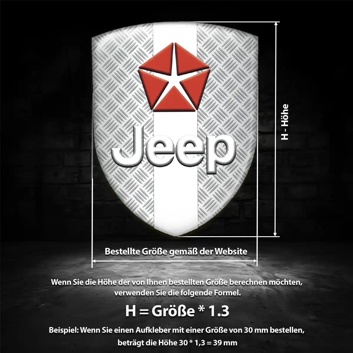 Jeep 3D Gel Aufkleber Embleme Auto Edles Design