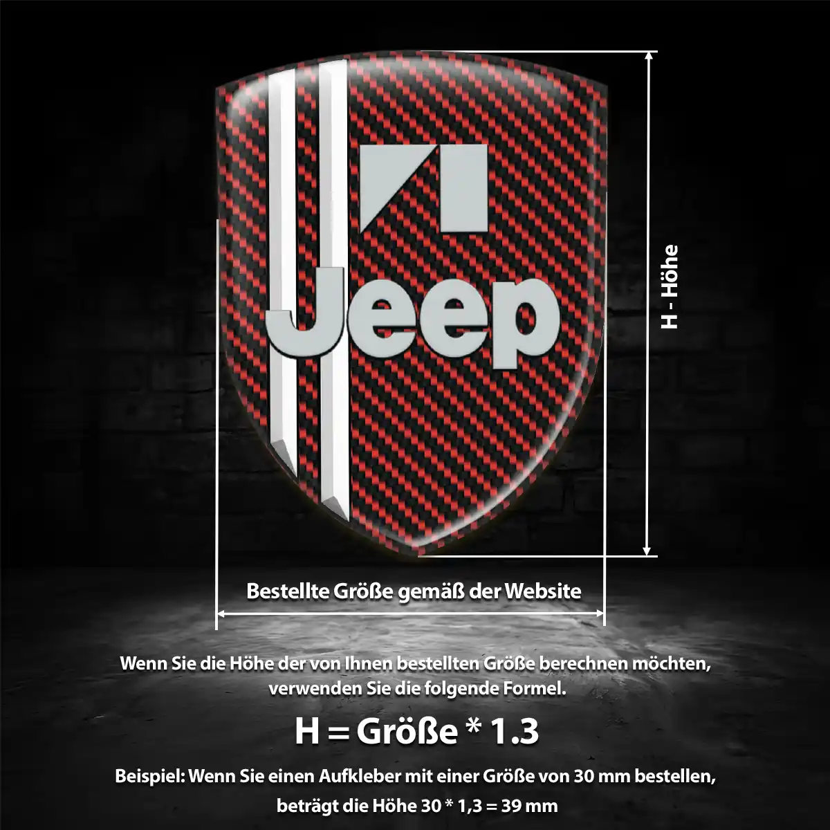 Jeep 3D Gel Aufkleber Embleme Auto Hochwertiges Harz
