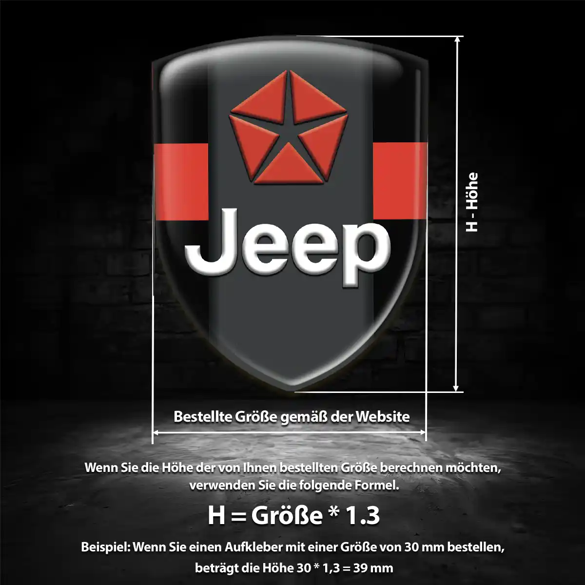 Jeep 3D Gel Aufkleber Embleme Auto Luxus-Edition