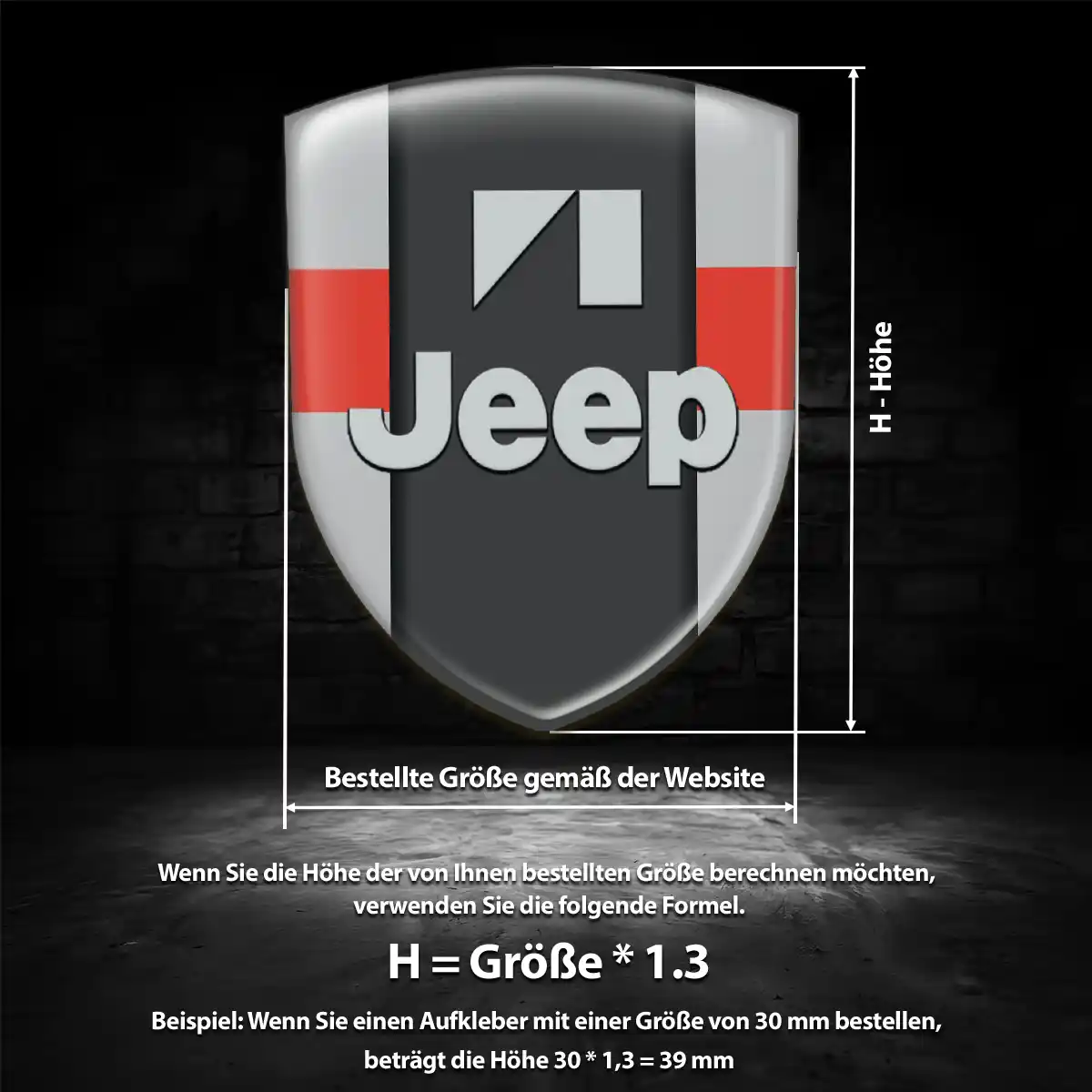Jeep 3D Gel Aufkleber Embleme Auto Markenedition