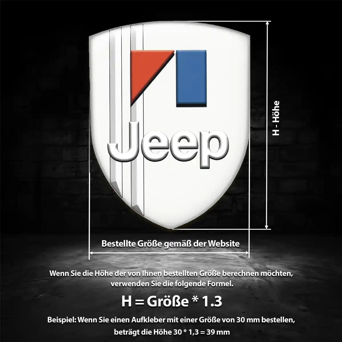 Jeep 3D Gel Aufkleber Embleme Auto Modernes Design