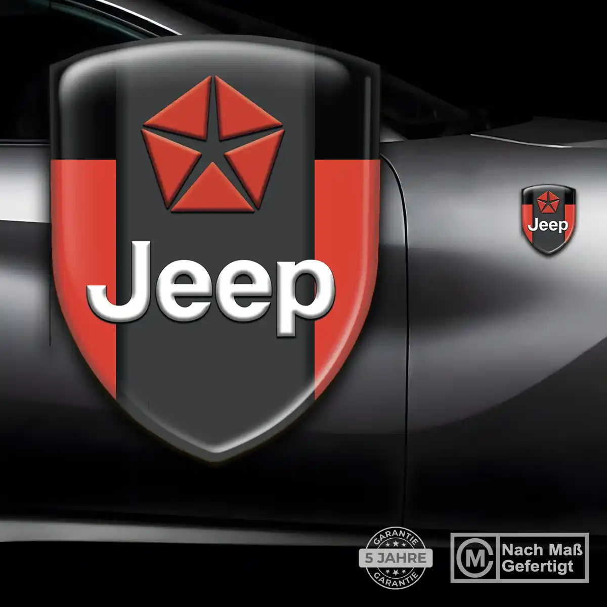 Jeep 3D Gel Aufkleber Embleme Auto Premium-Edition
