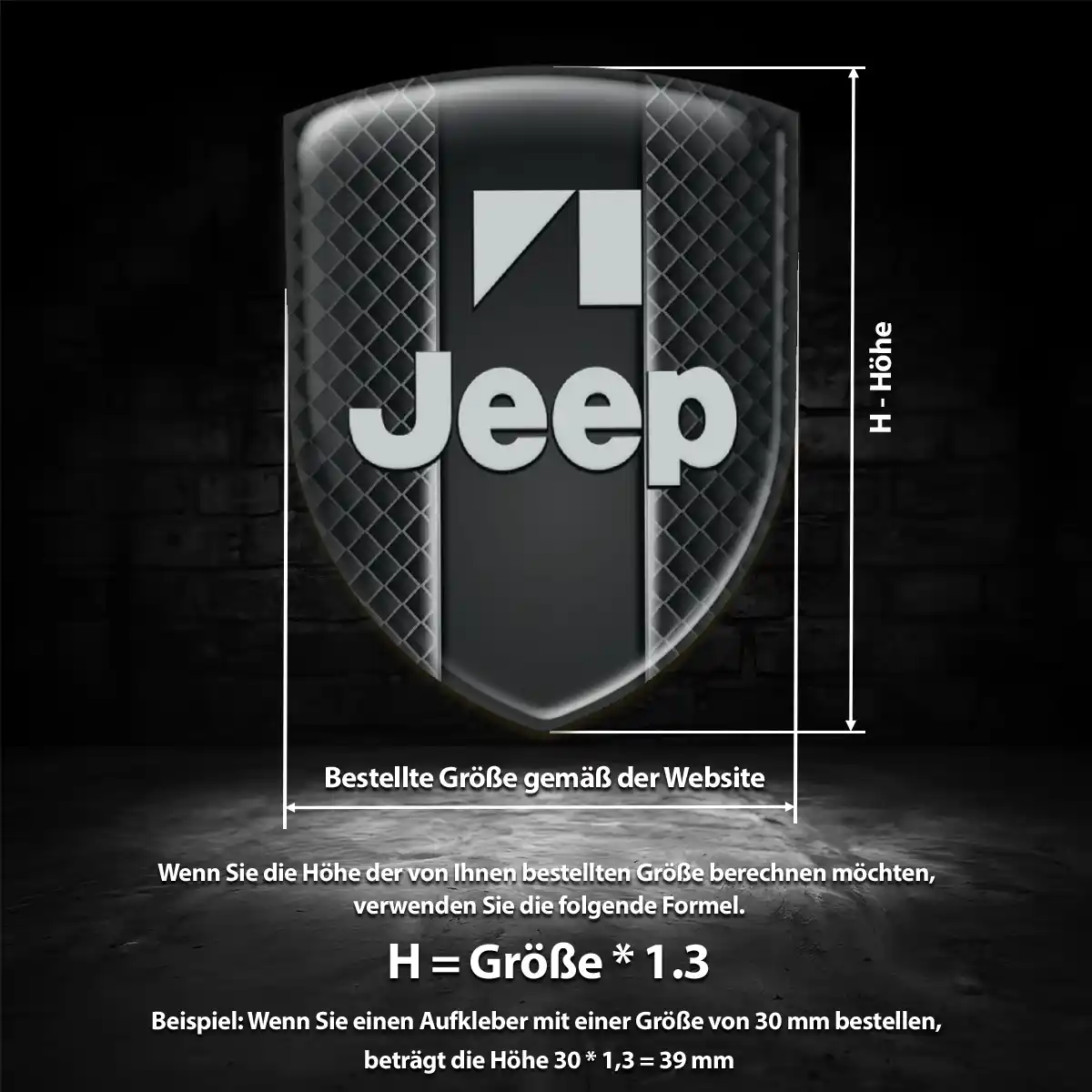 Jeep 3D Gel Aufkleber Embleme Auto Premiumqualität