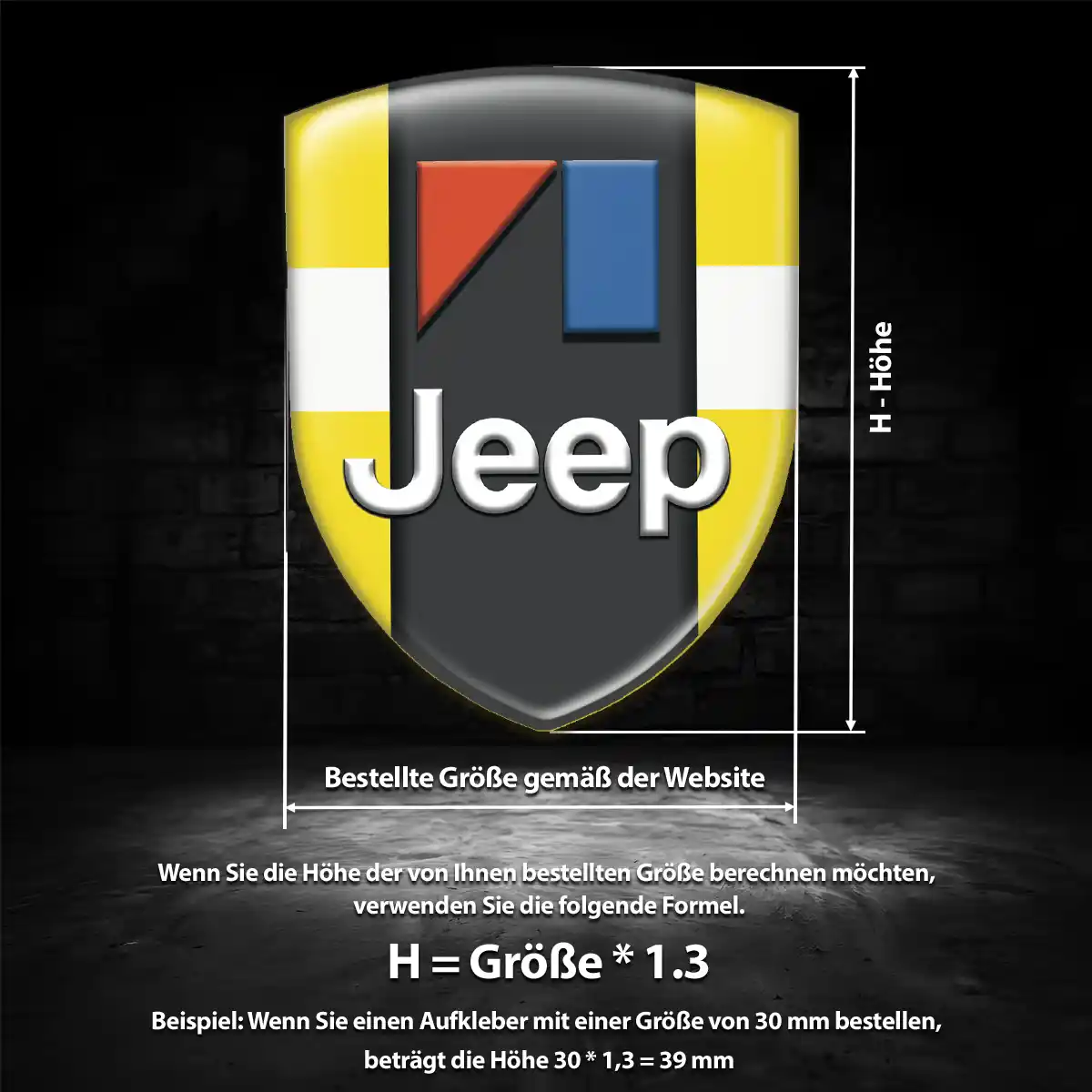 Jeep 3D Gel Aufkleber Embleme Auto Stilvolles Design