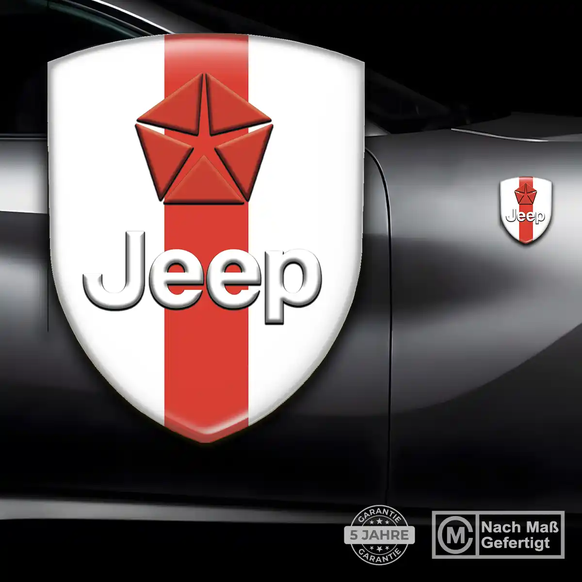 Jeep 3D Gel Aufkleber Embleme Edles Design
