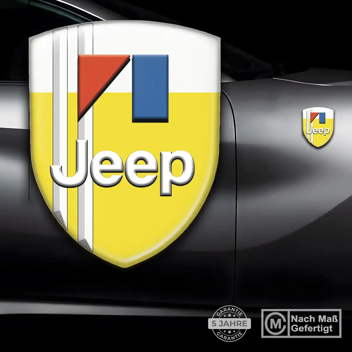Jeep 3D Gel Aufkleber Embleme Elegantes Design