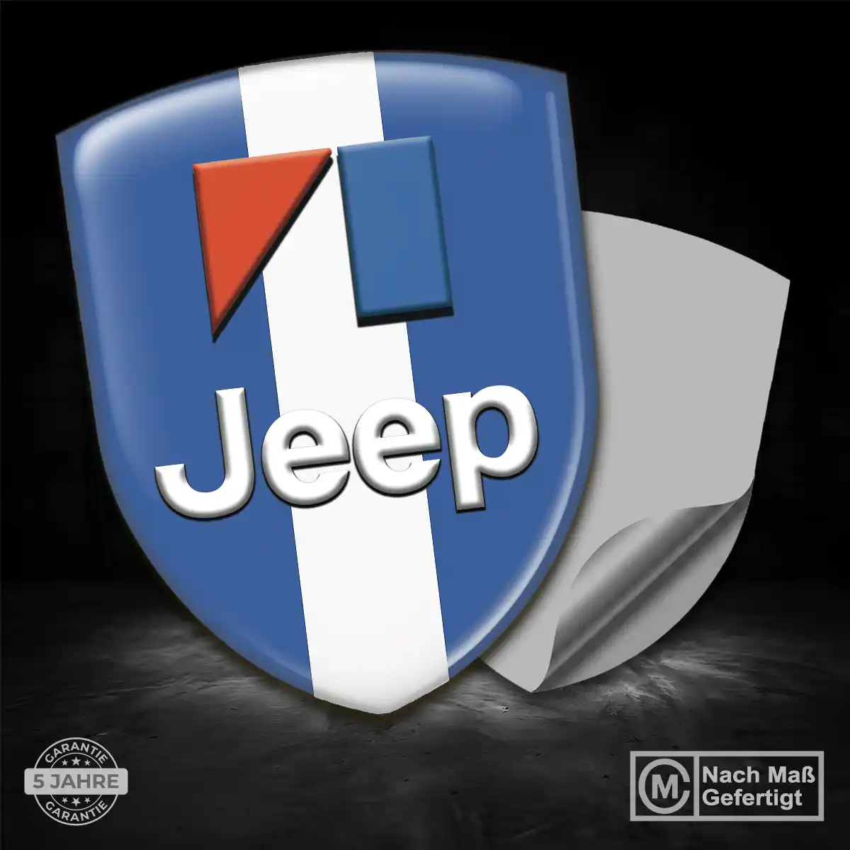 Jeep 3D Gel Aufkleber Embleme Interieurdesign