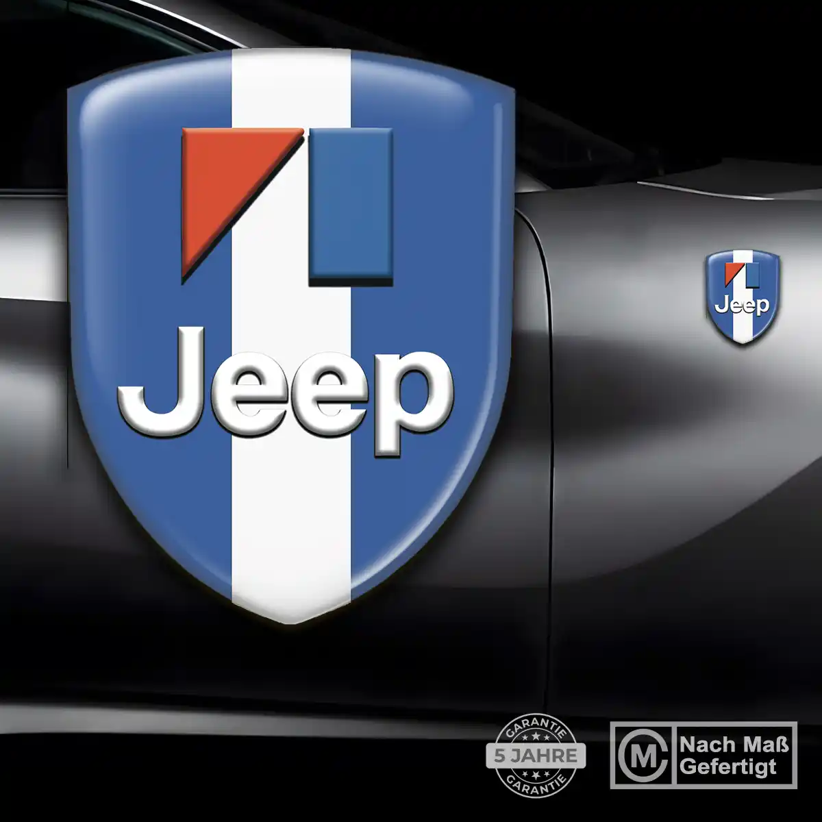 Jeep 3D Gel Aufkleber Embleme Interieurdesign