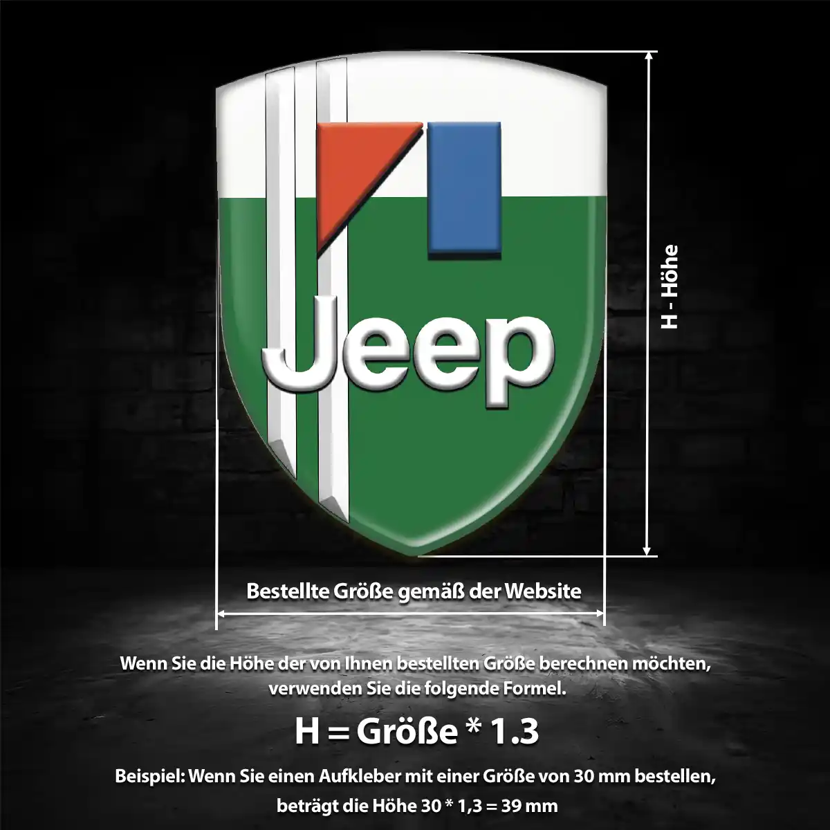 Jeep 3D Gel Aufkleber Embleme Modernes Design
