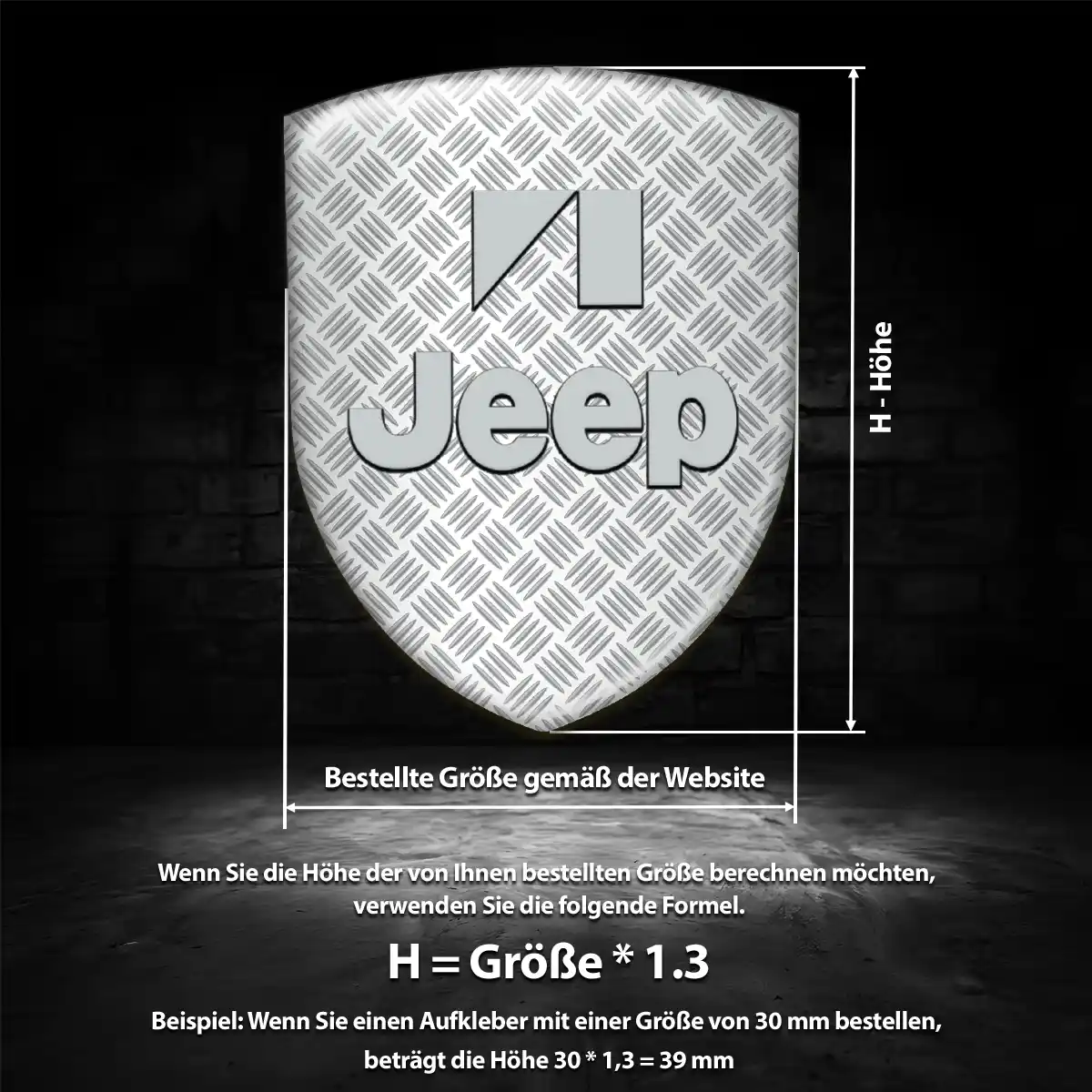 Jeep 3D Gel Aufkleber Hochwertiges Harz