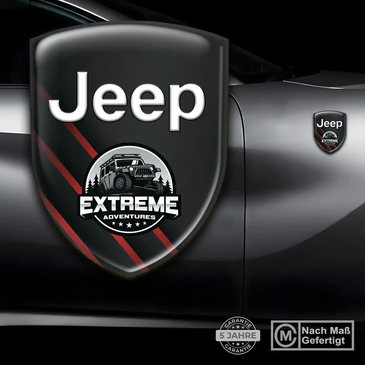 Jeep 3D Gel Aufkleber Interieurdesign