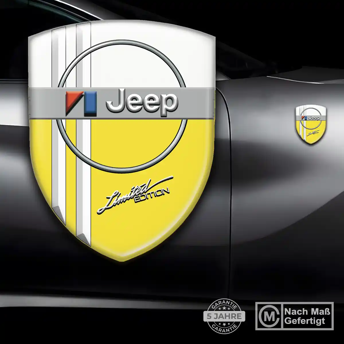 Jeep 3D Gel Aufkleber Luxus-Edition