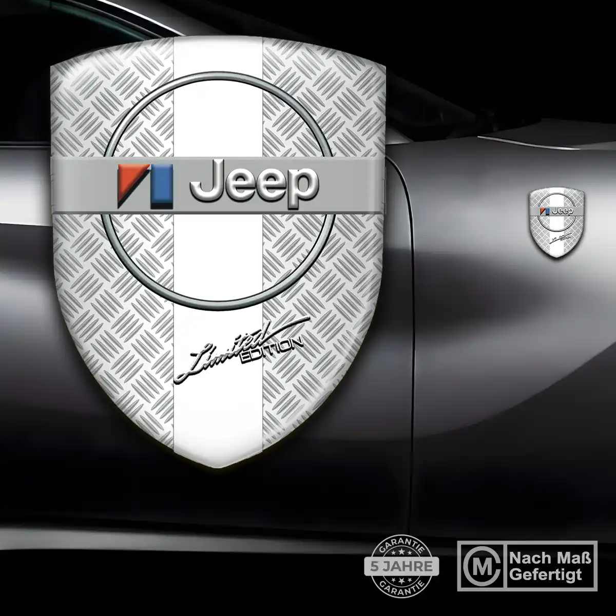 Jeep 3D Gel Aufkleber Markenedition
