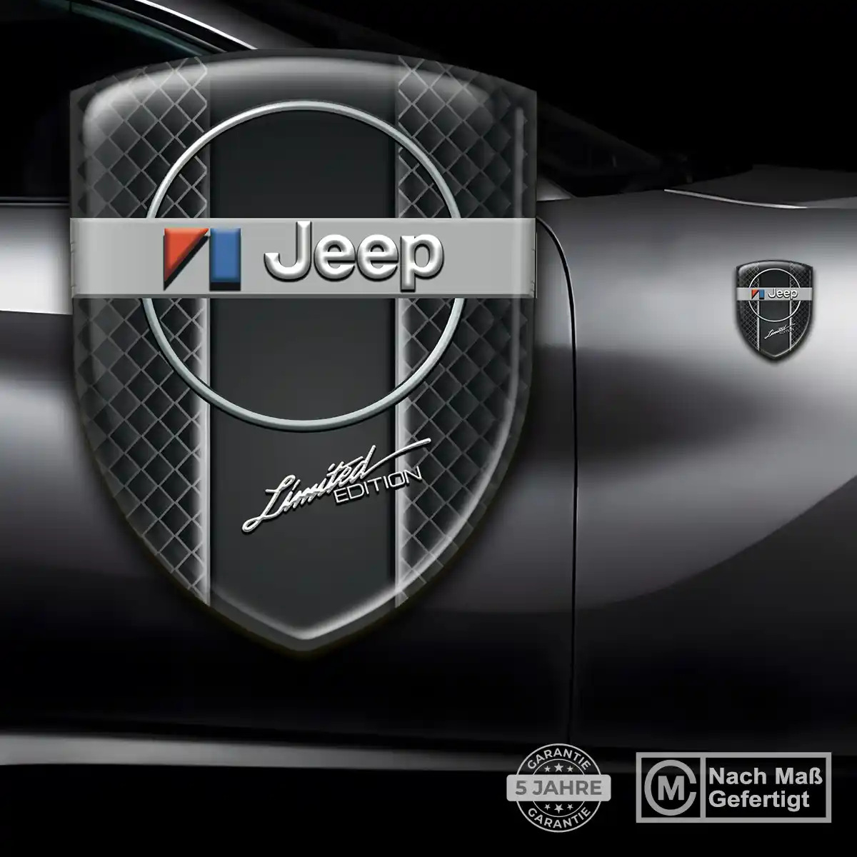 Jeep 3D Gel Aufkleber Modernes Design