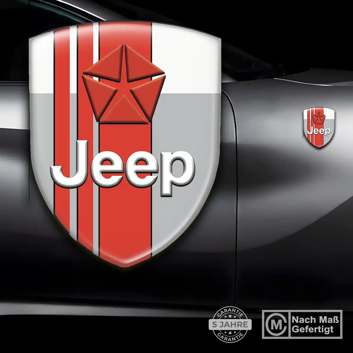 Jeep 3D Gel Aufkleber Premiumqualität