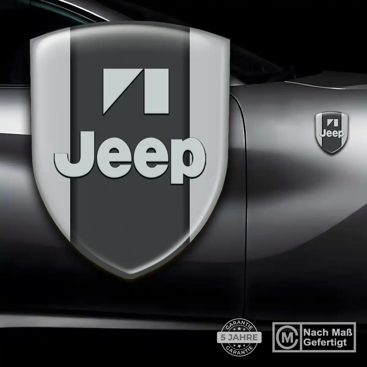 Jeep 3D Gel Aufkleber Silikon Auto Edles Design