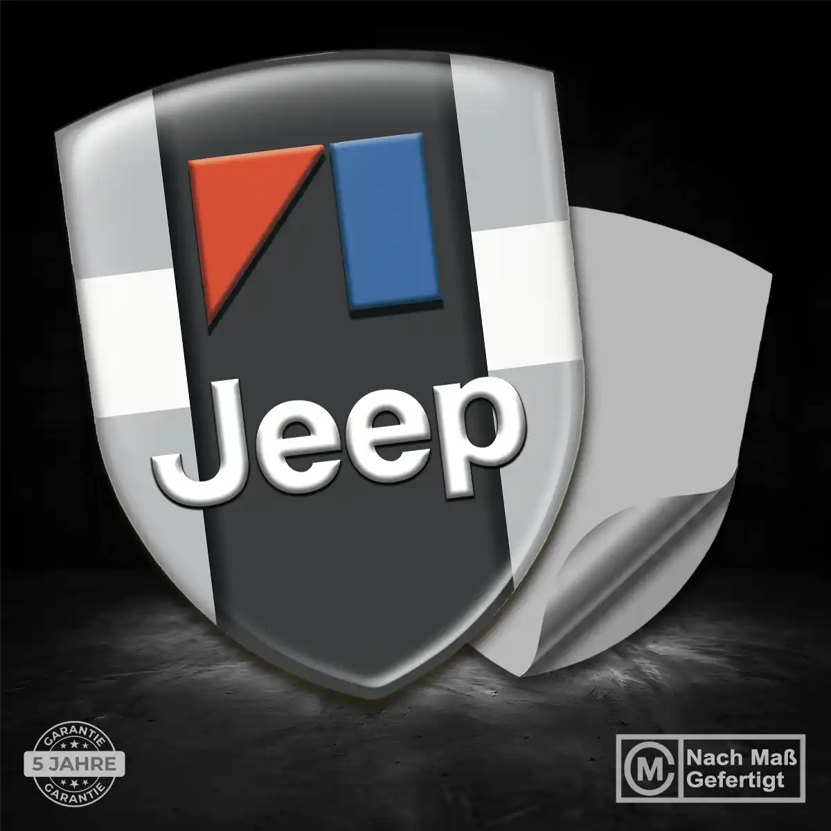 Jeep 3D Gel Aufkleber Silikon Auto Exterieurdesign