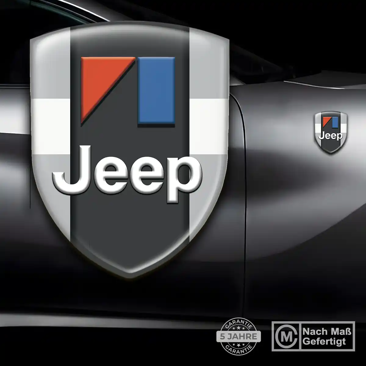 Jeep 3D Gel Aufkleber Silikon Auto Exterieurdesign
