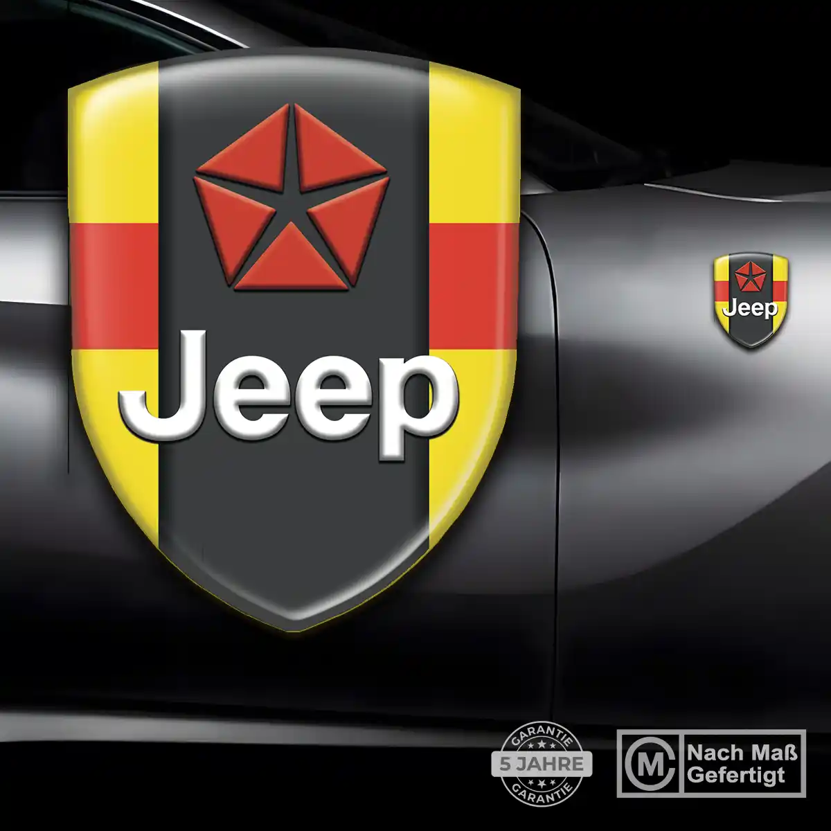 Jeep 3D Gel Aufkleber Silikon Auto Hochwertiges Harz