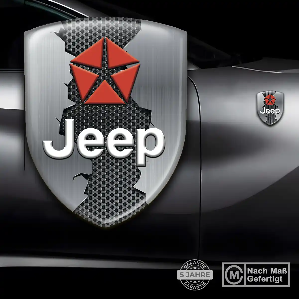 Jeep 3D Gel Aufkleber Silikon Auto Hohe Qualität