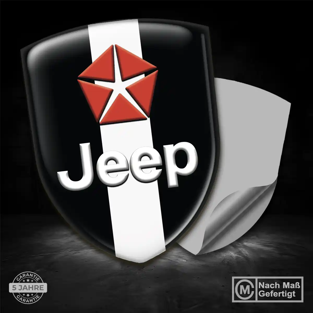 Jeep 3D Gel Aufkleber Silikon Auto Interieurdesign