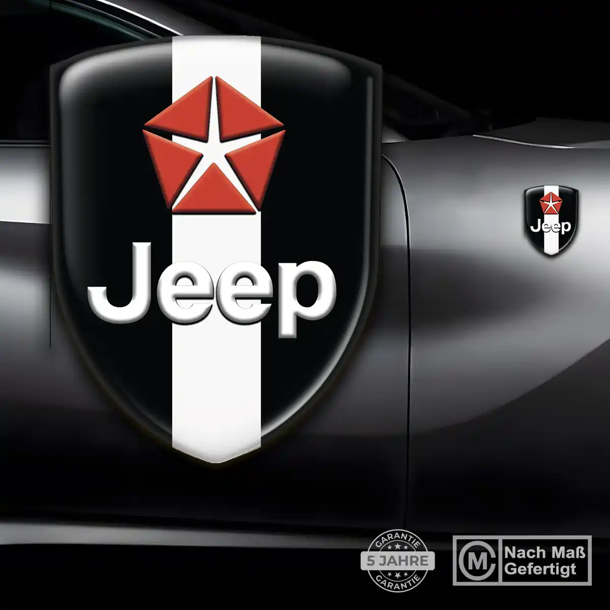 Jeep 3D Gel Aufkleber Silikon Auto Interieurdesign