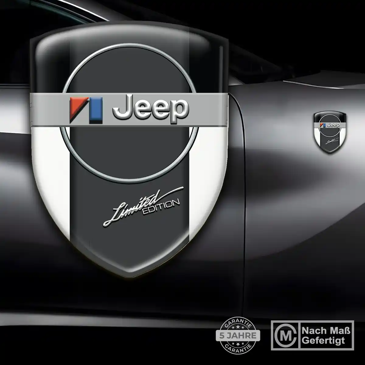 Jeep 3D Gel Aufkleber Silikon Auto Luxus-Edition