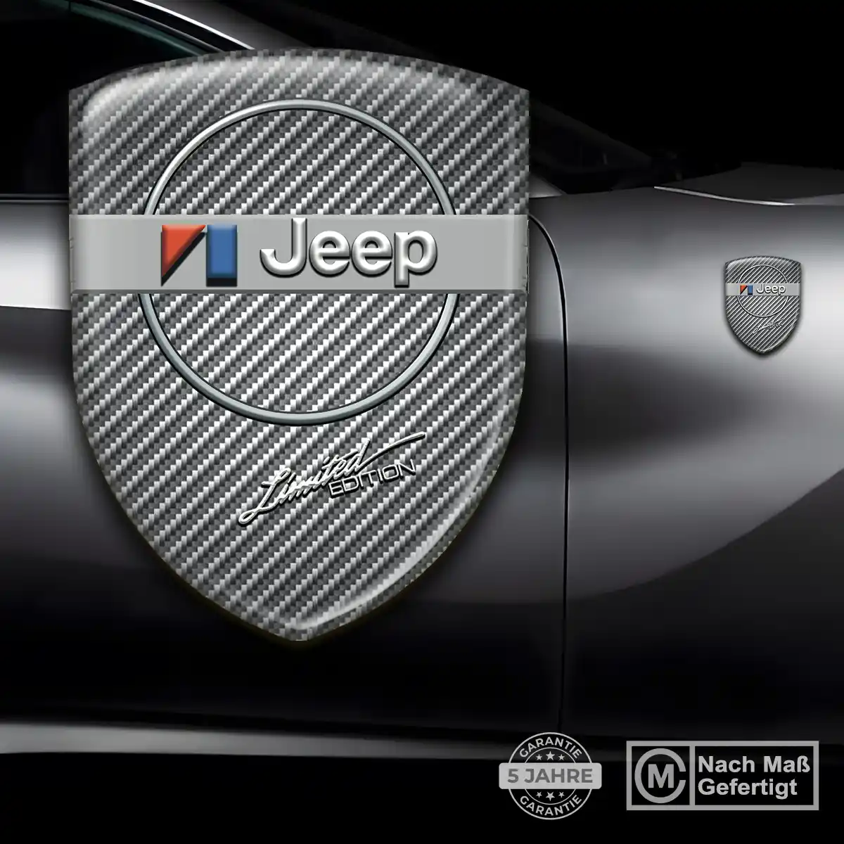 Jeep 3D Gel Aufkleber Silikon Auto Premium-Edition