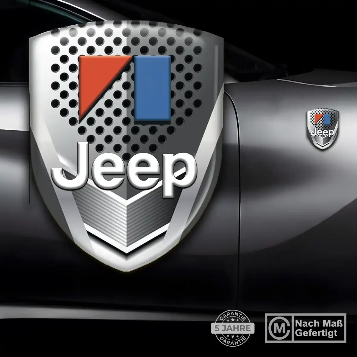 Jeep 3D Gel Aufkleber Silikon Auto Stilvolles Design
